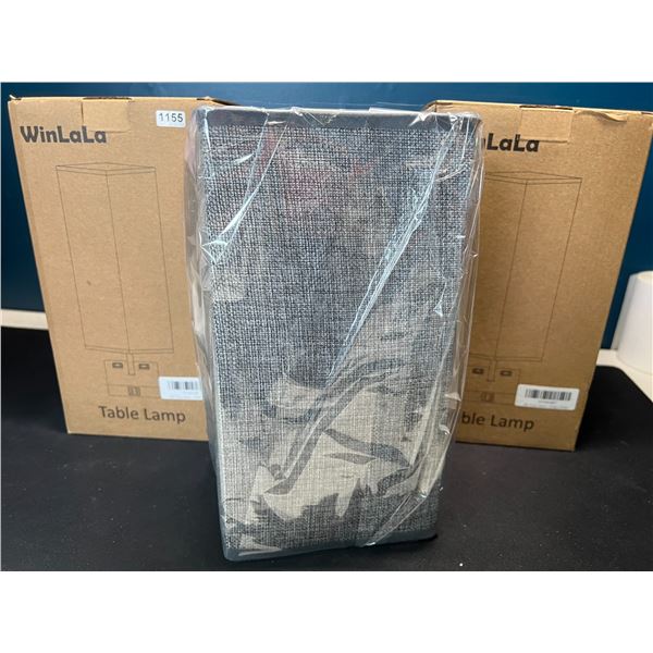 Lot of 2 Table Lamps/Bedside Lamps w/ USB Charging Bases!