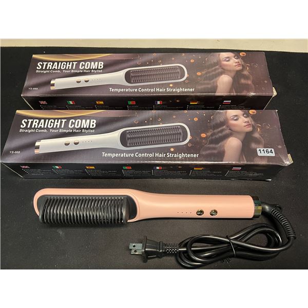 Lot of 2 Hair Straightening Brushes
