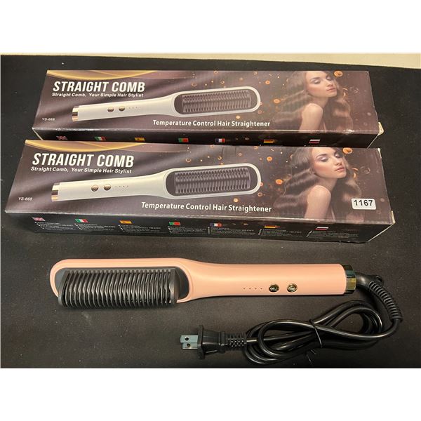 Lot of 2 Hair Straightening Brushes