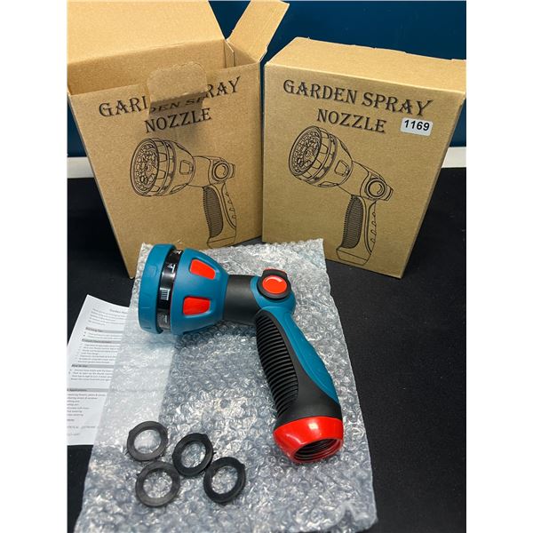 Lot of 2 Garden Hose Spray Nozzles