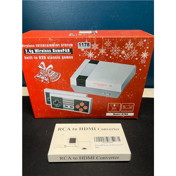 Lot of 1 Mini Game Anniversary Edition Entertainment System - 620 Classic/Retro Games Built-In