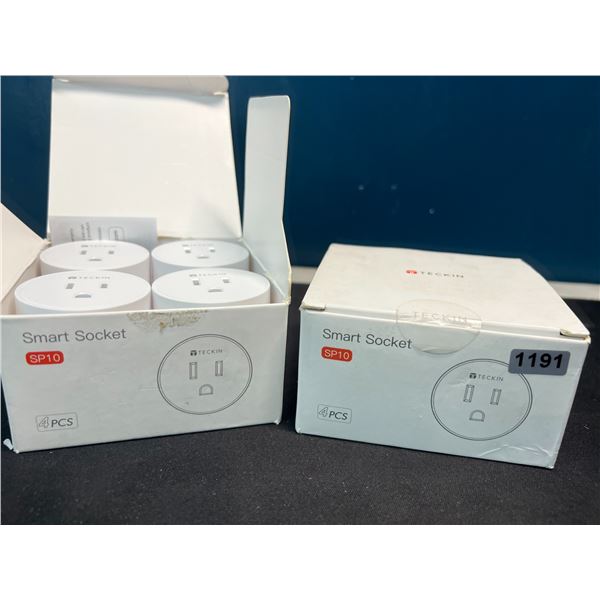 Lot of 2 Multi-Packs of WiFi Smart Plugs/Sockets - 4pcs per box!
