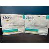 Image 1 : Lot of 2 Multi-Packs of Dove Sensitive Skin Moisturizing Soap - 12 Bars Per Pack