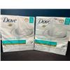 Image 1 : Lot of 2 Multi-Packs of Dove Sensitive Skin Moisturizing Soap - 12 Bars Per Pack
