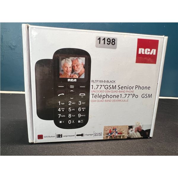 Lot of 1 RCA Senior's Phone  - Unlocked GSM Quad-Band Phone