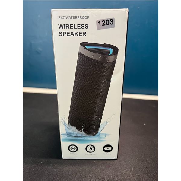 Lot of 1 IPX& Waterproof Wireless Bluetooth Speaker