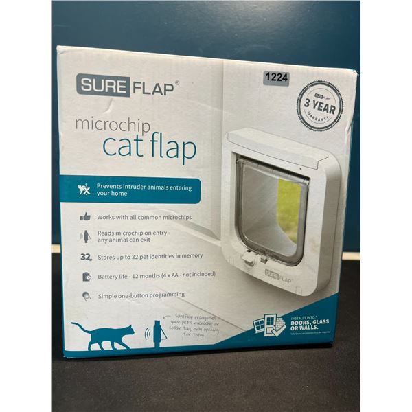 Lot of 1 SureFlap Microchip Cat Flap for Doors