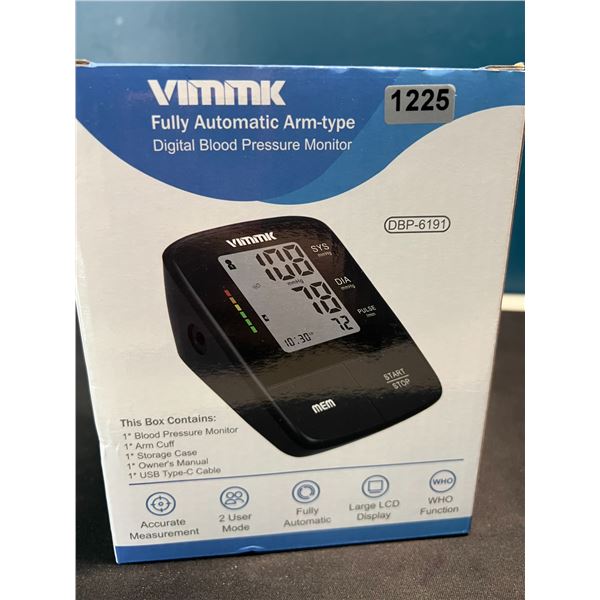 Lot of 1 Fully Automatic Arm-Type Digital Blood Pressure Monitor