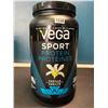 Image 1 : Lot of 1 Tub of Vega Sport Plant-Based Protein Powder - Vanilla - 828G