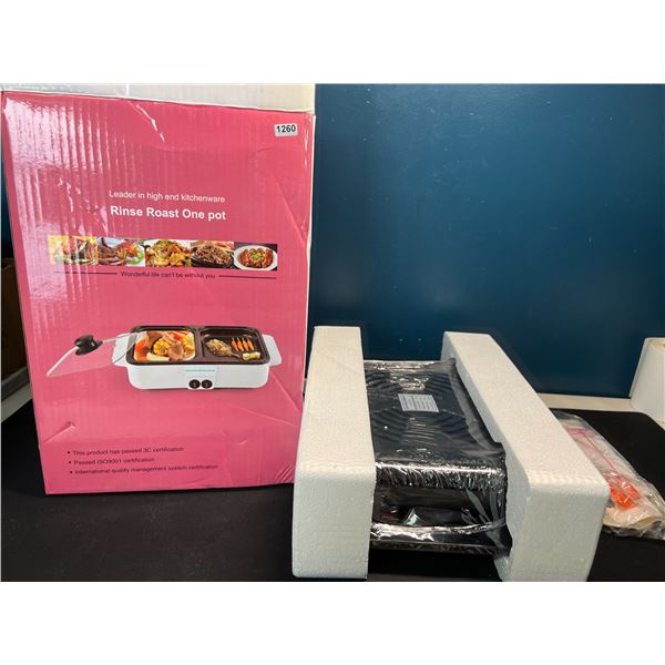 Lot of 1 Electric Non-Stick Roasting Pot/Cooking Griddle - Brand New!