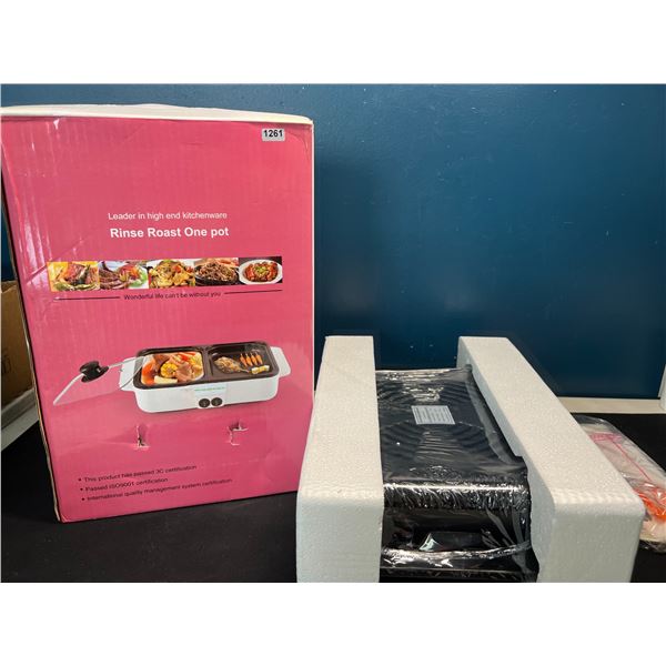 Lot of 1 Electric Non-Stick Roasting Pot/Cooking Griddle - Brand New!