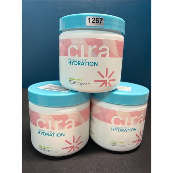Lot of 3 Cira Glow-Getter Hydration Electrolyte Powder for Women - Glow-Jito