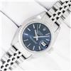 Image 2 : Rolex Ladies Stainless Steel Quickset Factory Blue Index Datejust Wristwatch