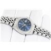 Image 3 : Rolex Ladies Stainless Steel Quickset Factory Blue Index Datejust Wristwatch