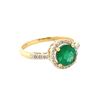 Image 1 : 1.17 ctw Emerald & Diamond Ring - 14KT White Gold