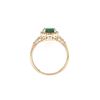 Image 4 : 1.17 ctw Emerald & Diamond Ring - 14KT White Gold