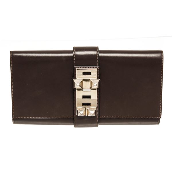 Hermes Chocolate Box Calfskin Medor 29