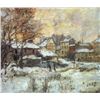 Image 1 : Claude Monet - Snow at Sunset, Argenteuil in the Snow