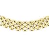 Image 2 : 17.75 Inch Five Row Panther Link Chain - 18KT Yellow Gold