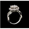 Image 4 : 14KT White Gold 1.37 ctw Diamond Ring