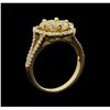 Image 4 : 14KT Yellow Gold 1.14 ctw Diamond Ring