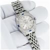 Image 3 : Rolex Stainless Steel Quickset Silver Index Diamond And Sapphire Date Watch 26MM