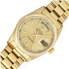 Image 1 : Rolex Mens 18K Yellow Gold Champagne Index Quickset President Wristwatch With Ro