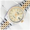 Image 2 : Rolex Mens 2T Champagne Index Datejust Wristwatch With Jubilee Band