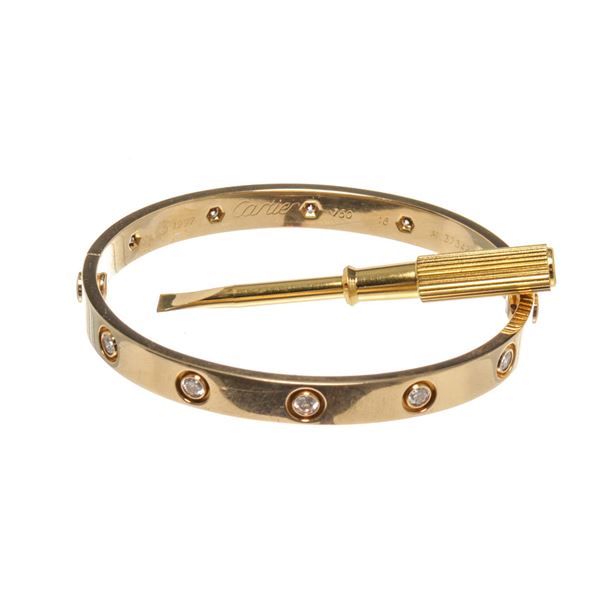 Cartier Gold Diamond Love 10 Bracelet