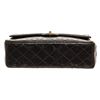 Image 4 : Chanel Black Quilted Lambskin CC Paris Single Classic Flap Shoulder Bag