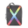 Image 2 : Louis Vuitton Danube Messenger Bag Rainbow Taiga Leather Black, Multicolor, Prin