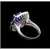 Image 3 : 14KT White Gold 5.29 ctw Tanzanite and Diamond Ring