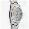 Image 5 : Rolex Mens Stainless Steel Gray Roman 36MM Datejust Wristwatch With Box