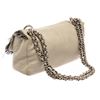 Image 3 : Chanel Light Grey Lambskin Leather Fringe Flap Shoulder Bag
