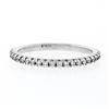 Image 4 : 14K White Gold 0.17 ctw F VS1 Shared Prong Set Diamond 1.90mm Stackable Band Rin