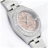 Image 3 : Rolex Ladies Quickset Salmon Arabic Diamond Datejust Wristwatch 26MM
