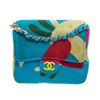 Image 1 : Chanel Blue Multicolor Satin Mini Chain Crossbody Bag