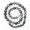 Image 3 : 18" Graduated Large Cultured Tahitian Gray Pearl Strand Necklace 8.25-11.75mm