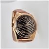 Image 1 : Rolex Zebra Pave Rose Gold Genuine Alligator Leather Wristwatch