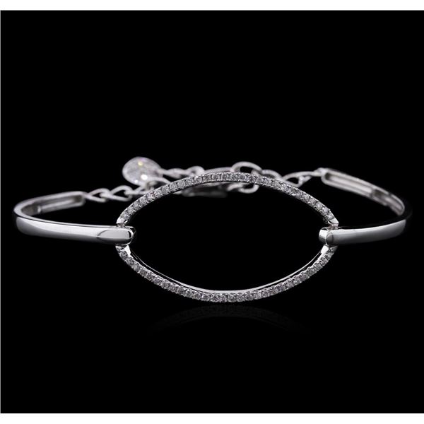 0.65 ctw Diamond Bracelet - 14KT White Gold