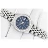 Image 3 : Rolex Ladies Quickset Stainless Steel Blue Index Diamond Datejust 26MM