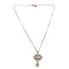 Image 1 : Chanel CC Logo Crystal Cluster Necklace