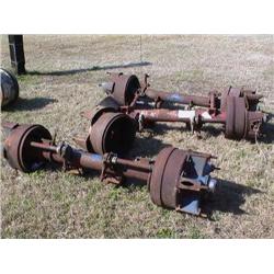 (1) LOT 3 TRAILER AXLES