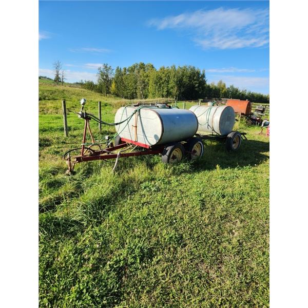 watering tanks on trailer