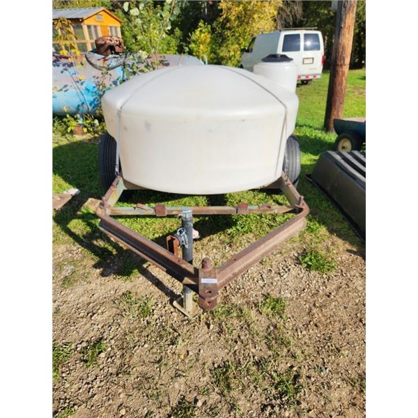 275 gallon water tank on trailer