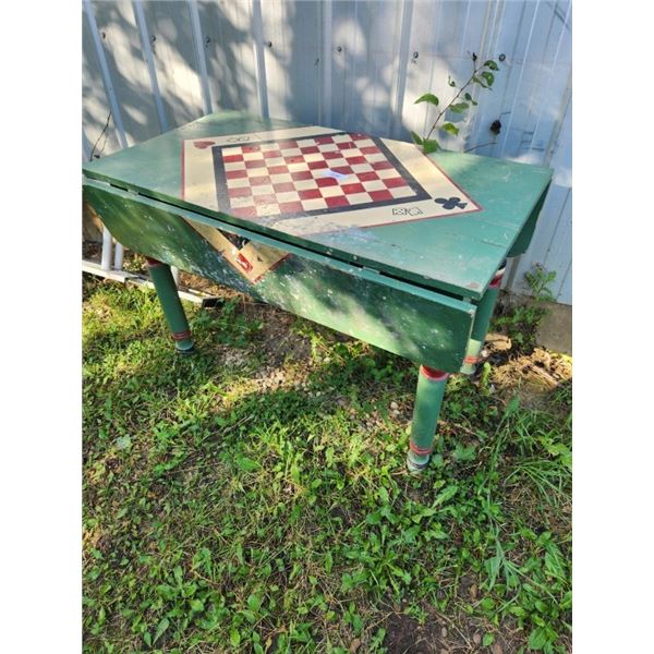 wooden games table