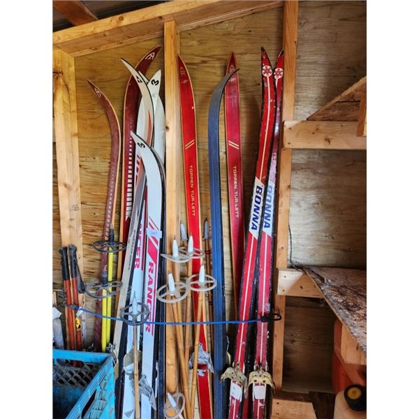 misc lot vintage cross country skis