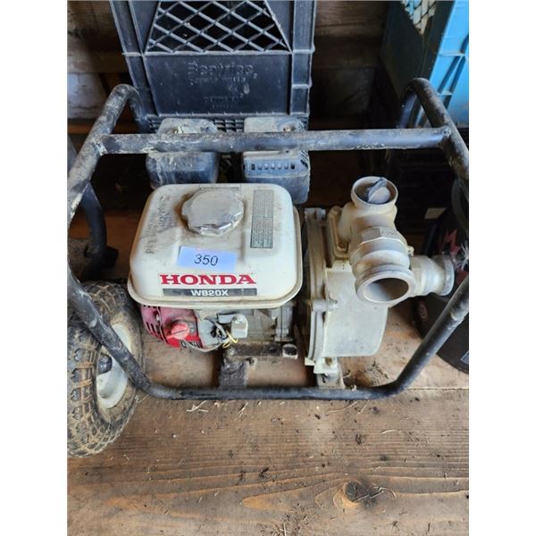 honda wb20x water pump runs