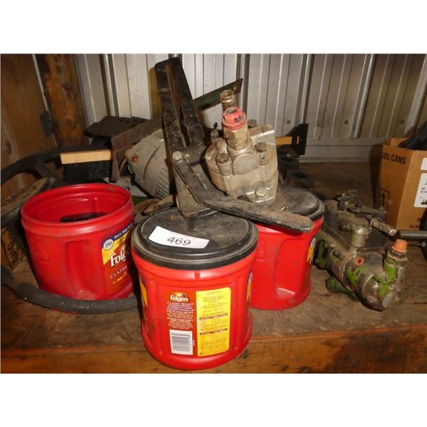 misc lot of hydraulic pumps parts
