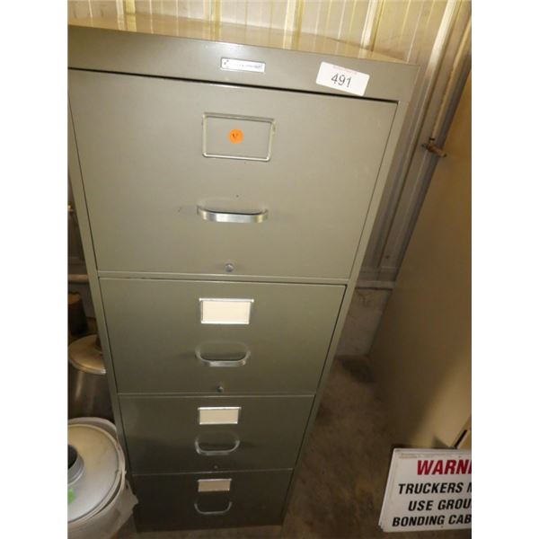 metal 4-drawer filing cabinet